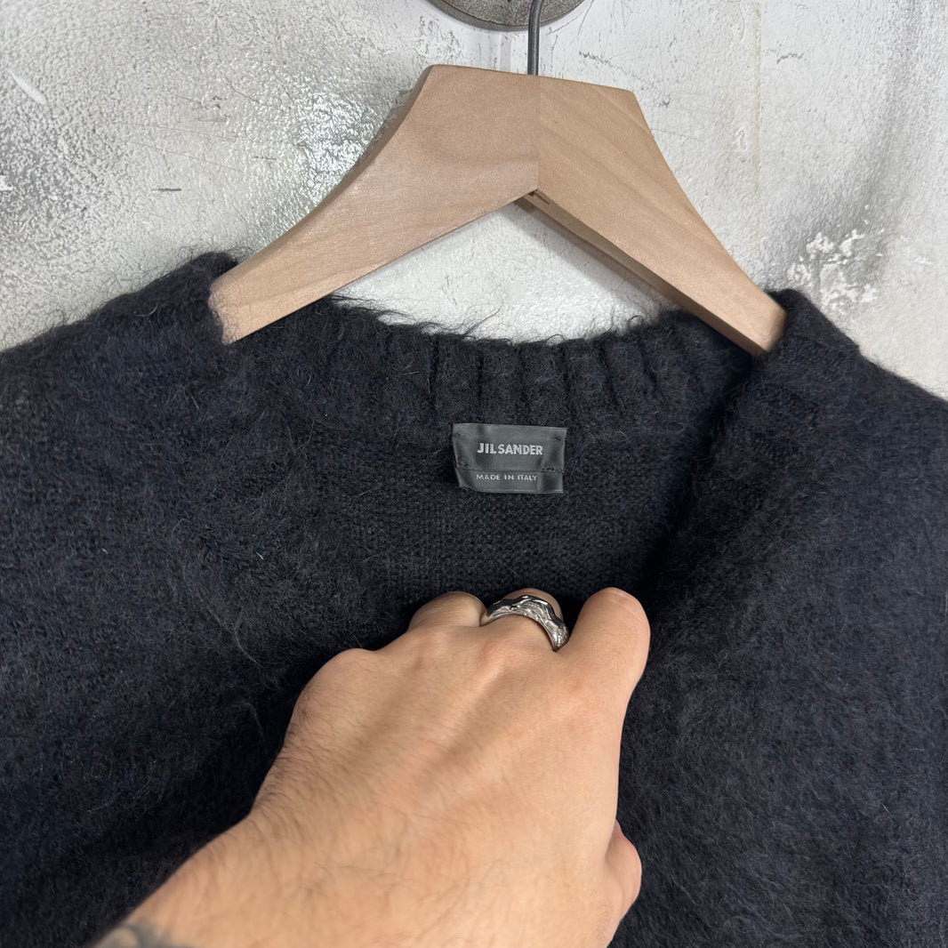 Jil Sander Mohair Grey/Black Knit