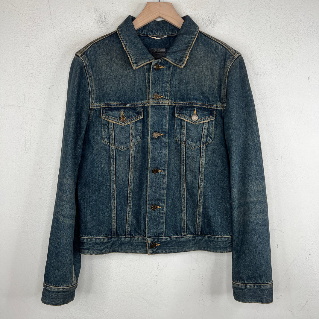 Saint Laurent 2016 Mud Wash Denim Jacket