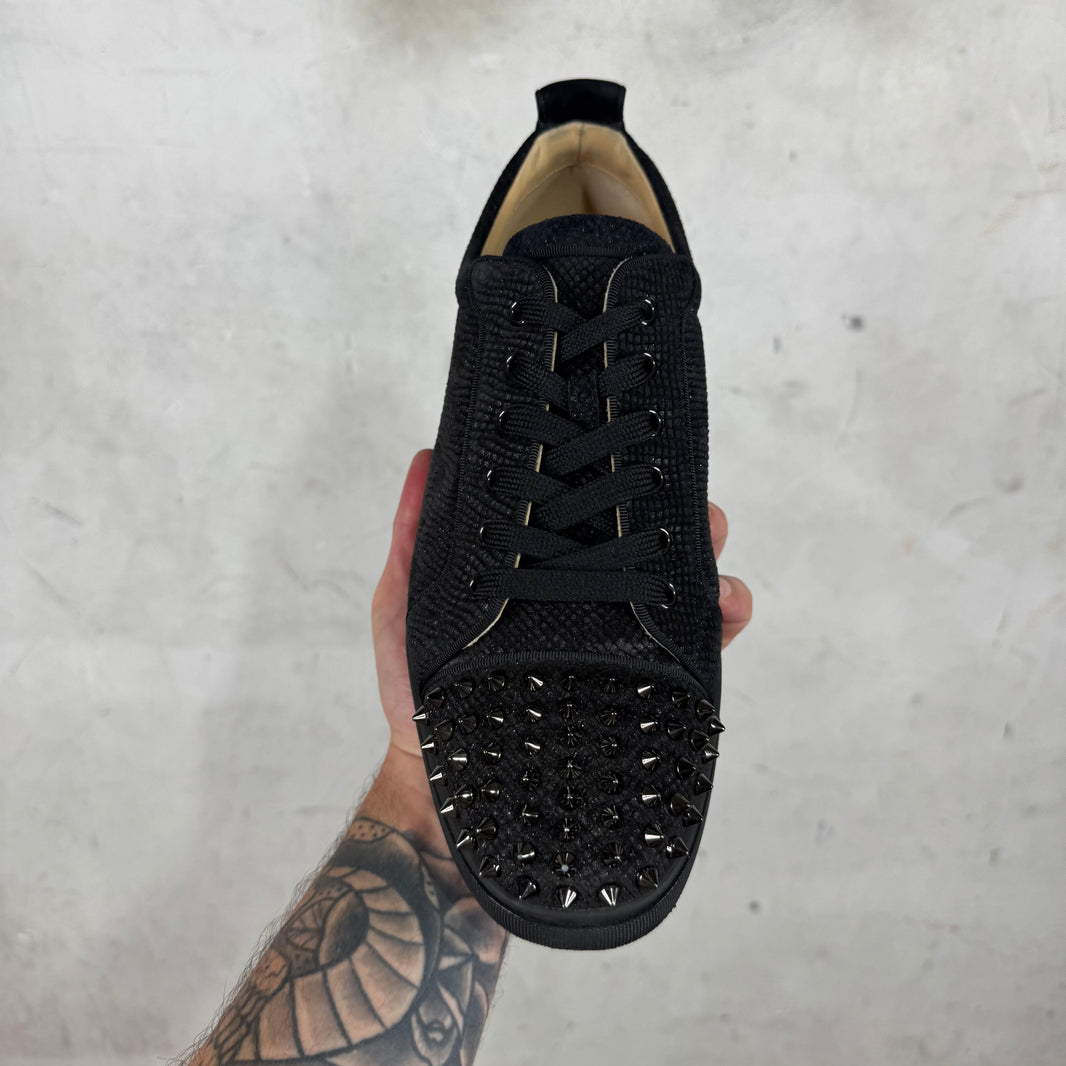 Christian Louboutin Studded Glitter Junior Sneakers