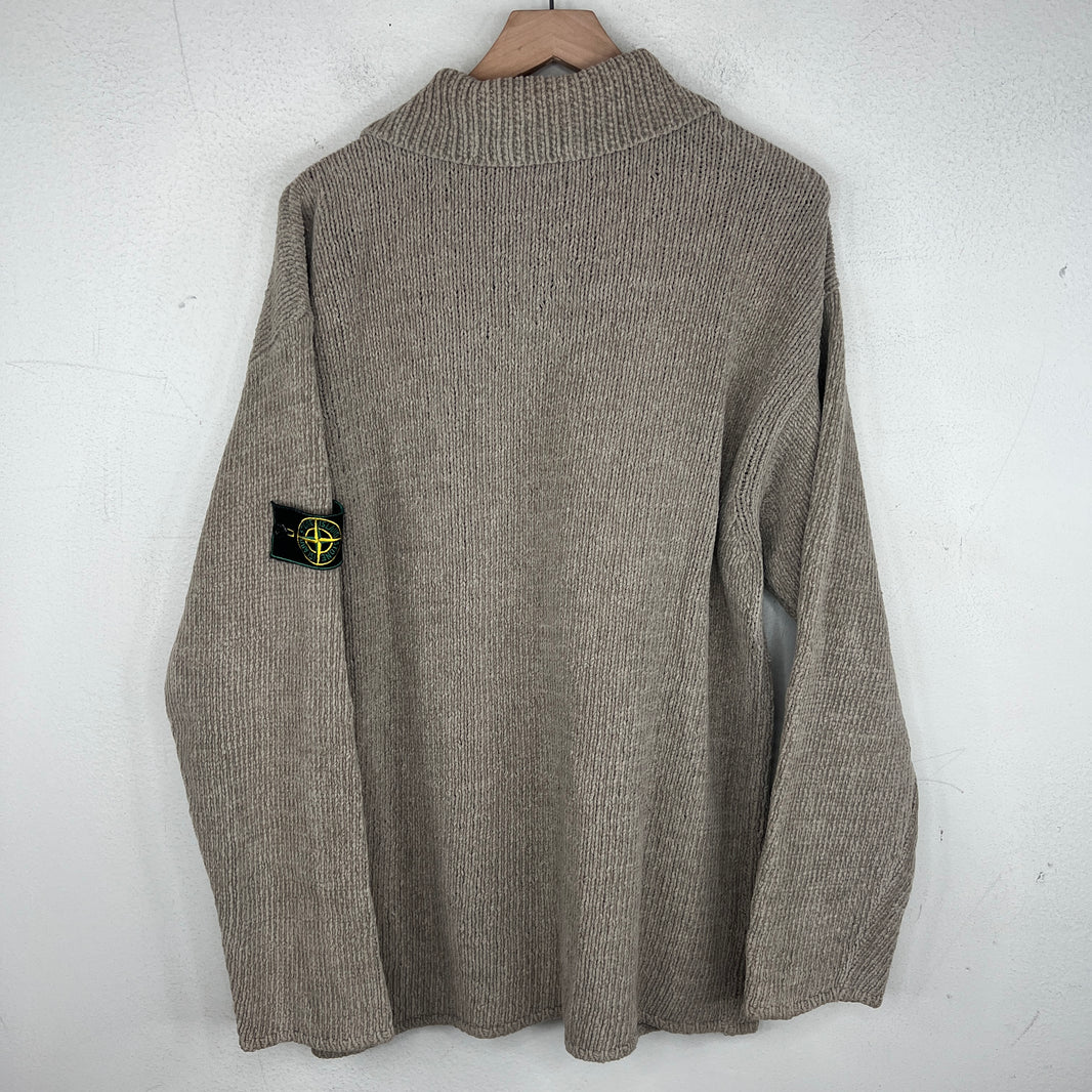 Stone Island Tan Knit Sweater