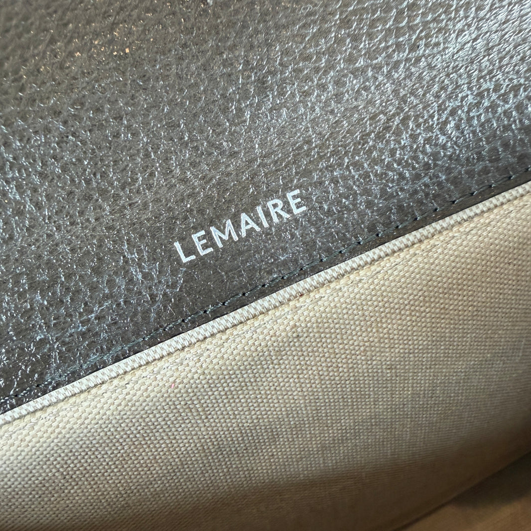 Lemaire Brown Leather Camera Side Bag