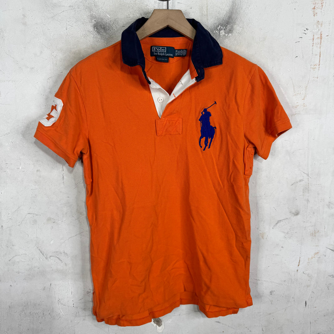 Ralph Lauren Orange Blue Big Pony Polo