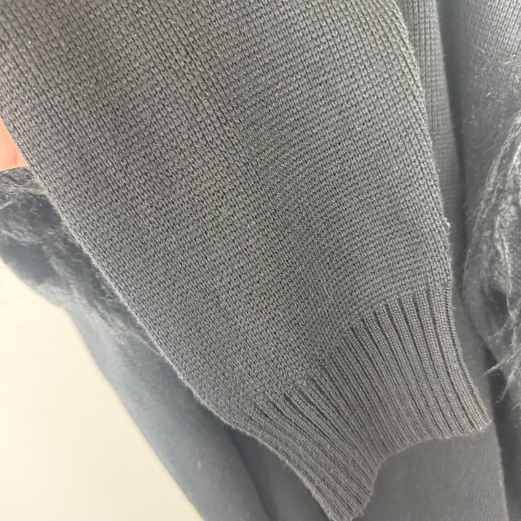 Balenciaga Pride 1/4 Zip Fur Knit Sweater
