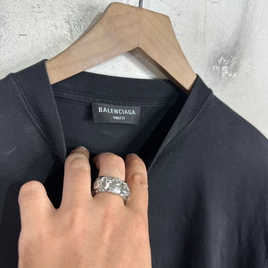Balenciaga Strike Through Logo T-Shirt