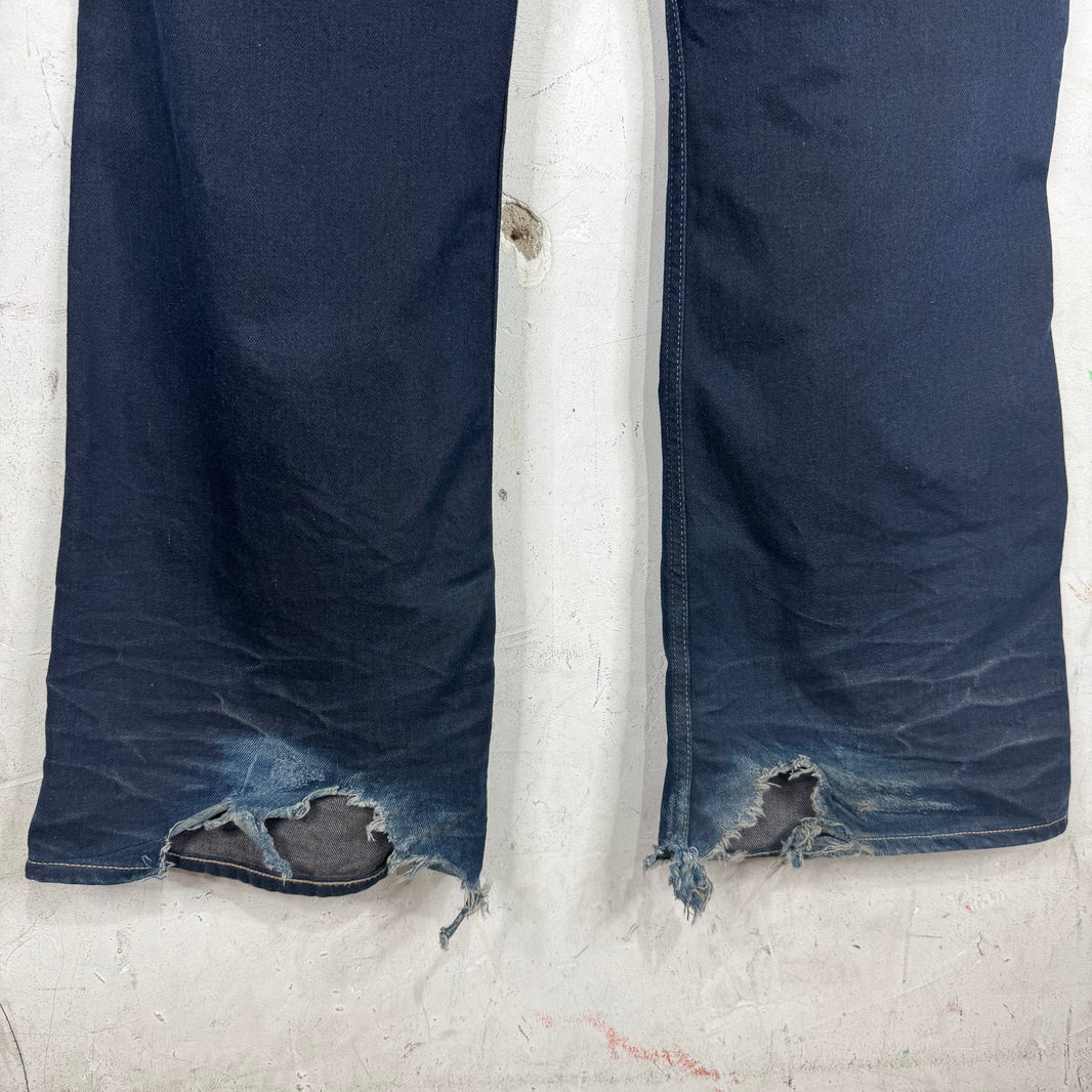 Acne Studios Tinted Dark Indigo Bootcut Jeans