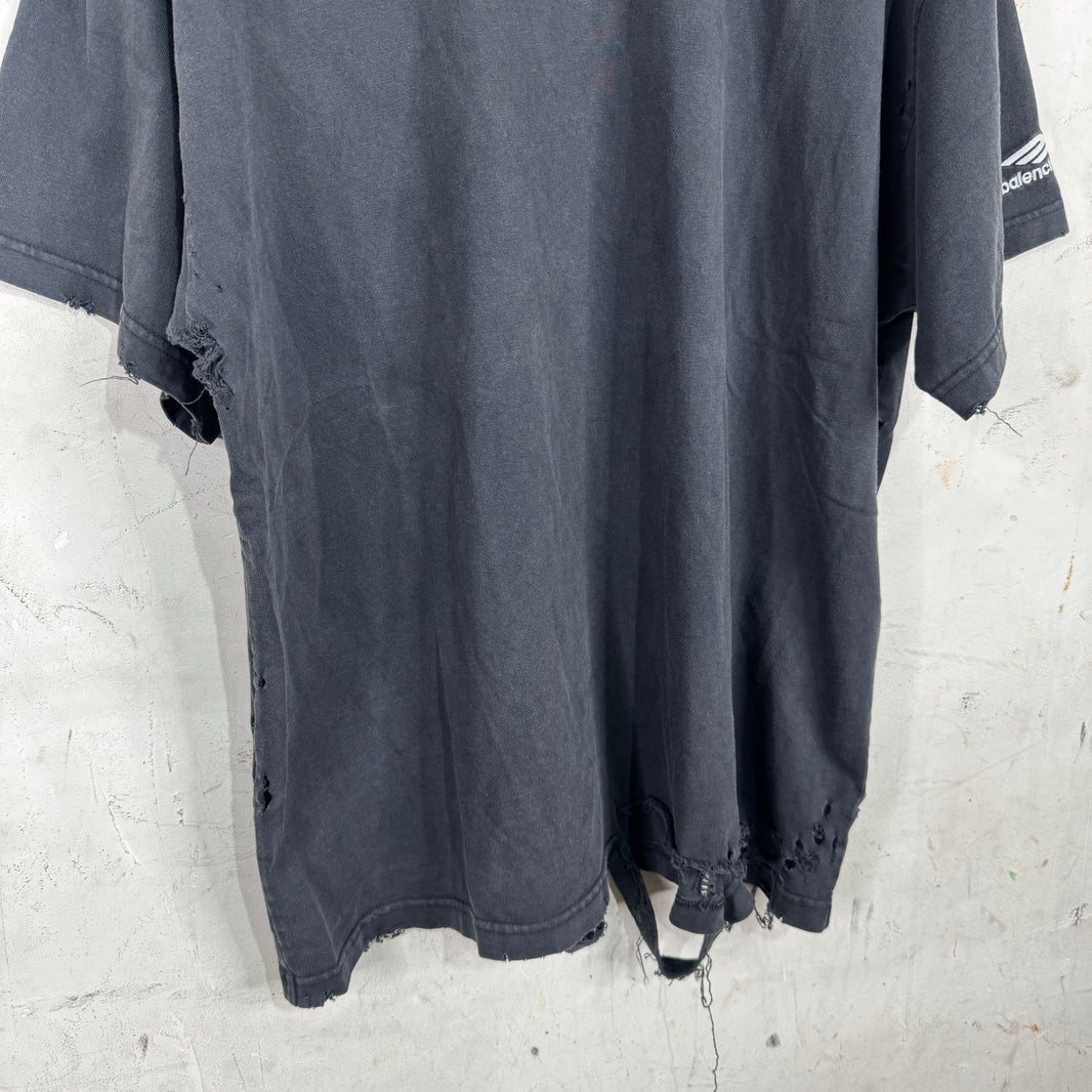 Balenciaga Distressed 3B Layered T-Shirt