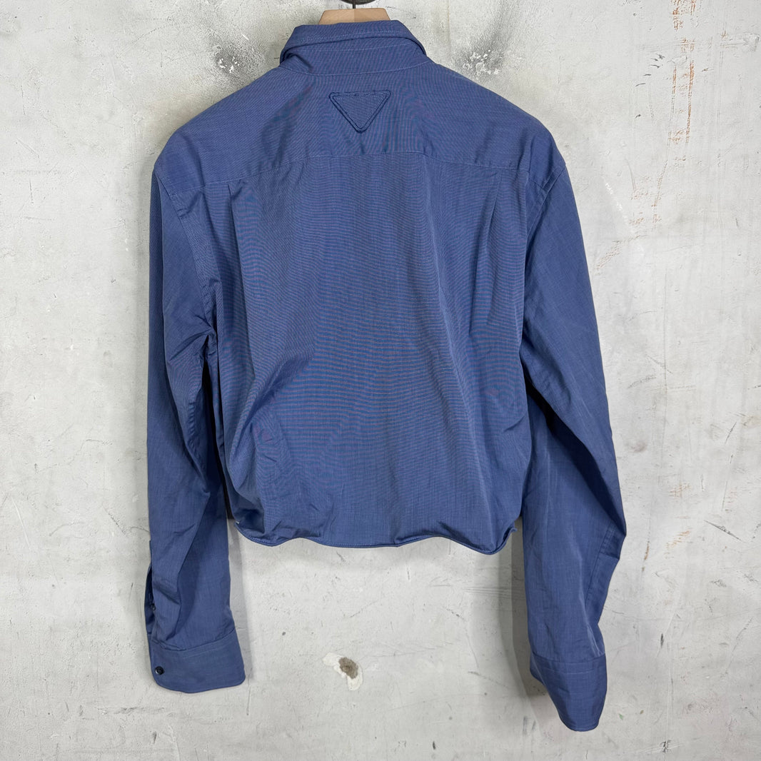 Prada Runway Blue Wired Shirt
