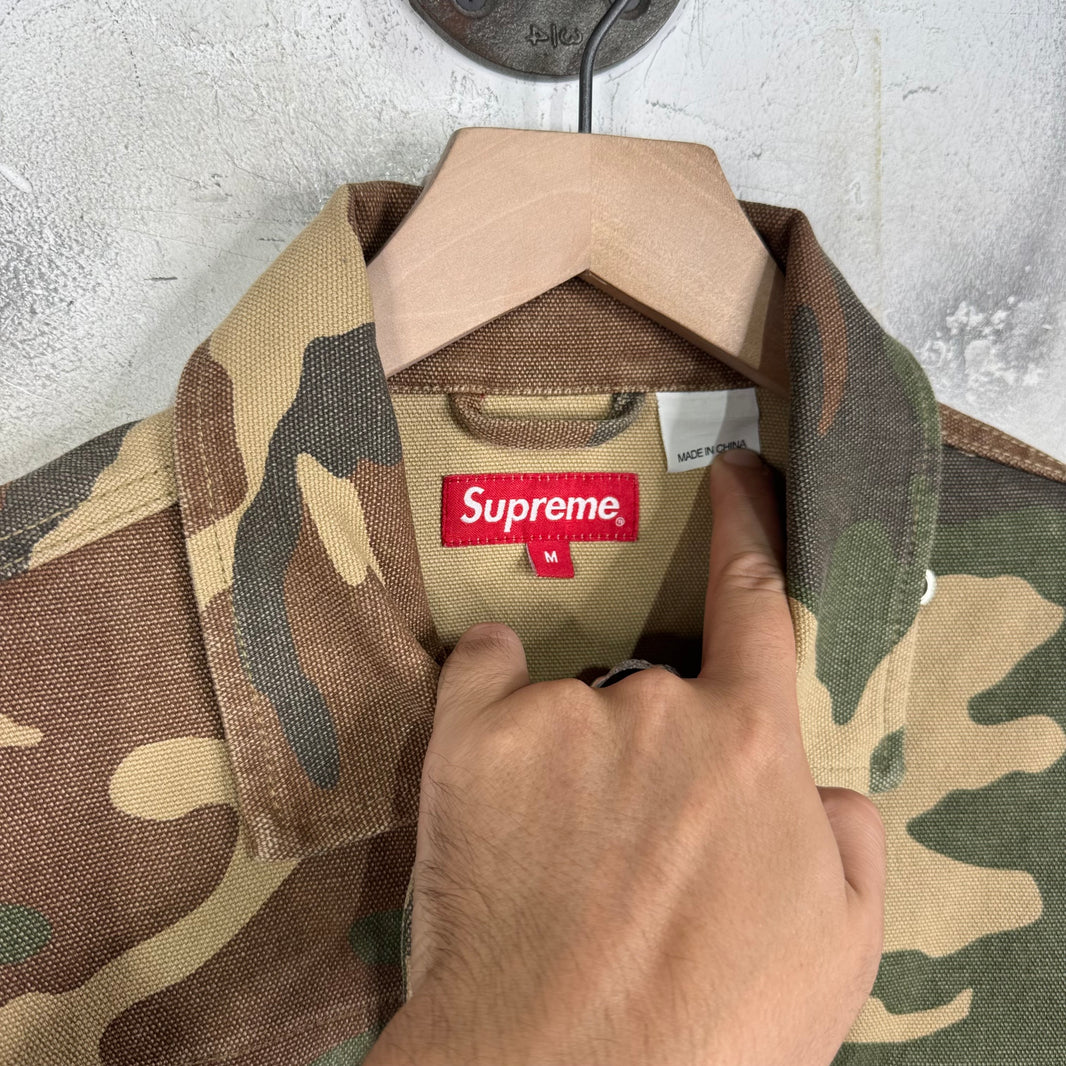 Supreme Camo Canvas Clip Jacket