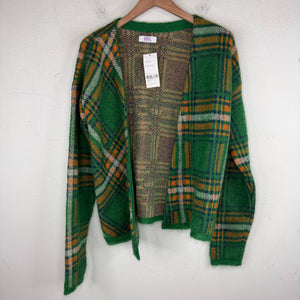 ERL Green Plaid Cardigan