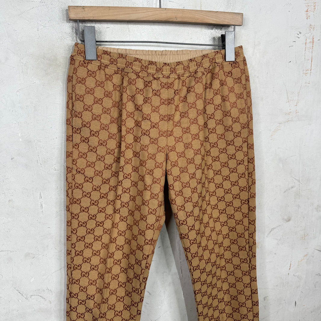 Gucci Woven Monogram Elastic Waist Pants