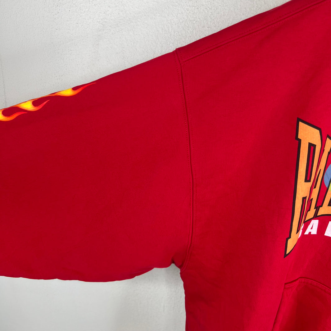 Balenciaga Sample Red Loop Unity Flames Hoodie