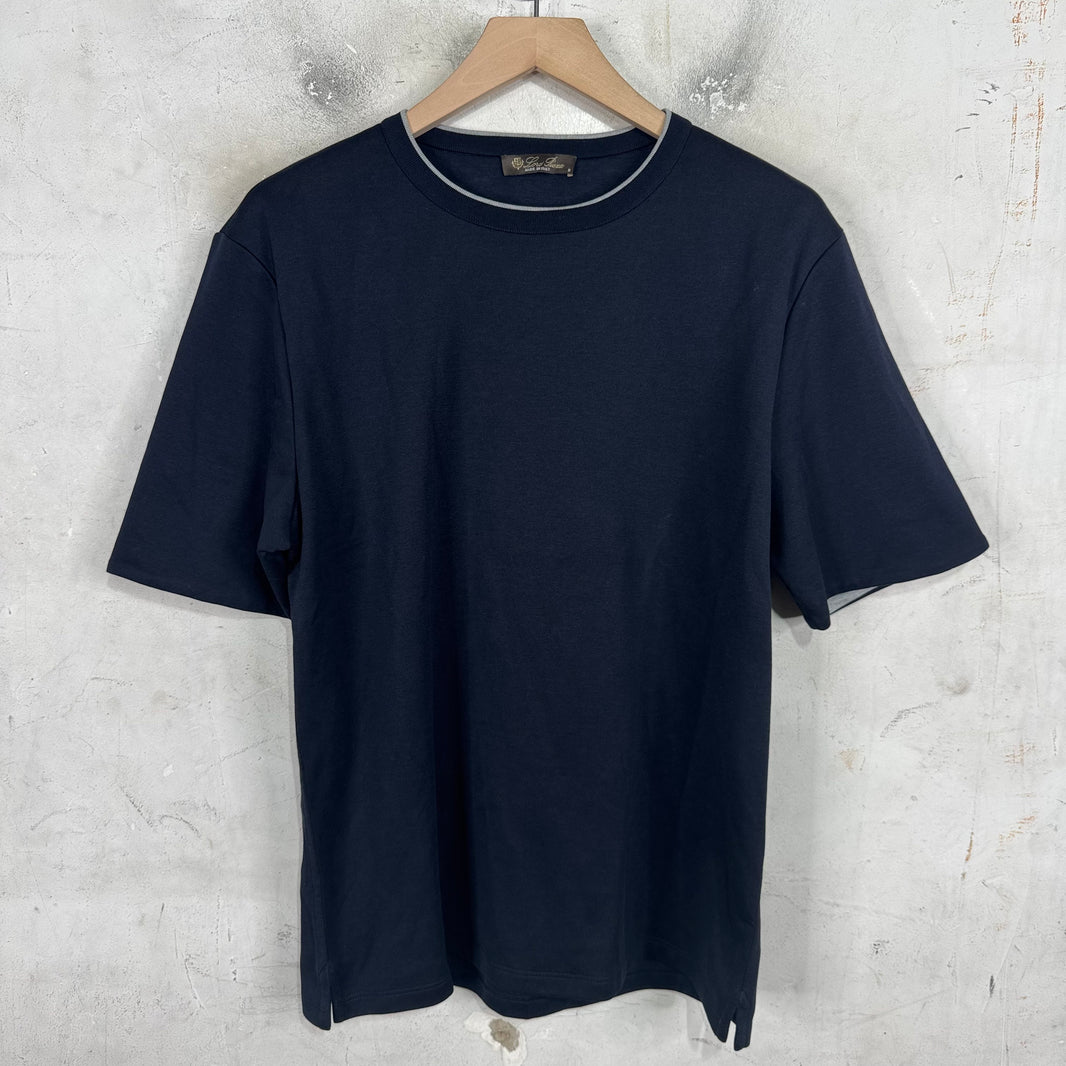 Loro Piana Heavy Navy T-Shirt