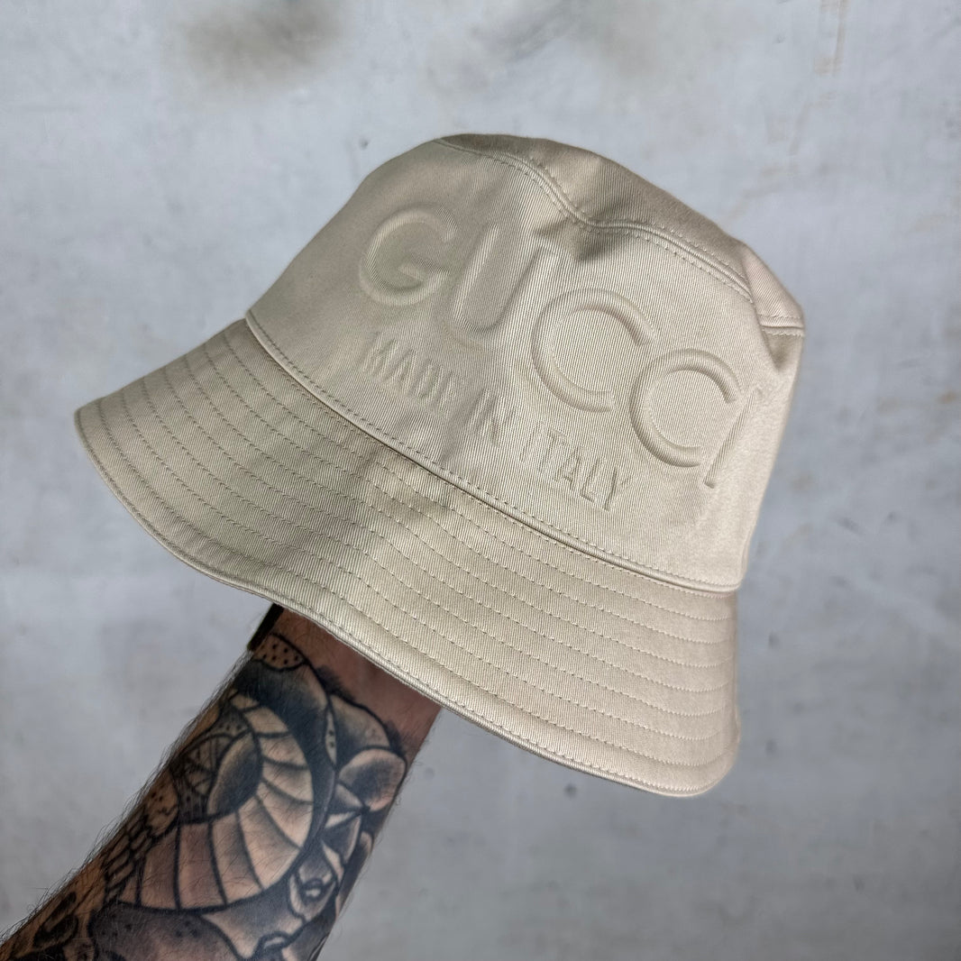 Gucci Embossed Logo Bucket Hat