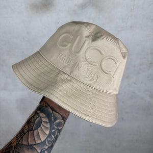 Gucci Embossed Logo Bucket Hat