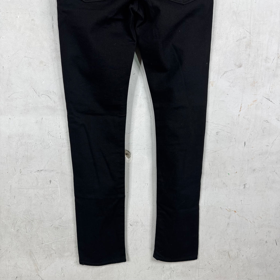 Dior Black Roses Patch Skinny Jeans