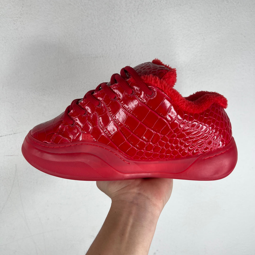 ERL Rouge Croco Vamp Sneakers