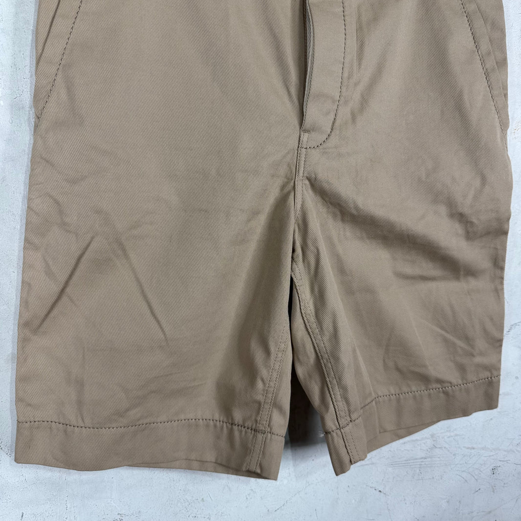 Sacai Khaki Accent Stitch Shorts
