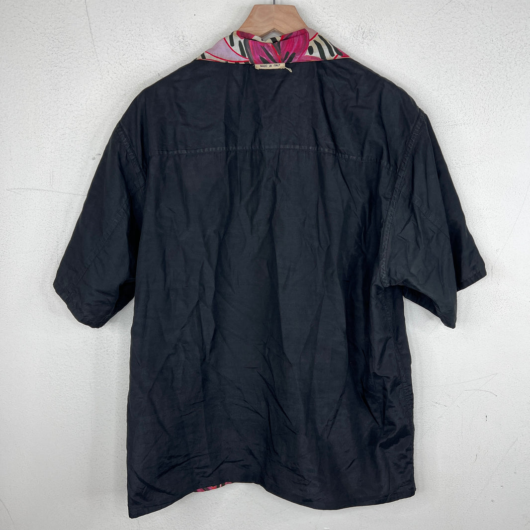 Marni Reversible Purple Floral Button Up Shirt