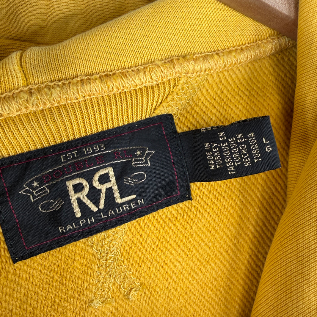RRL Yellow V-Stitch Hoodie