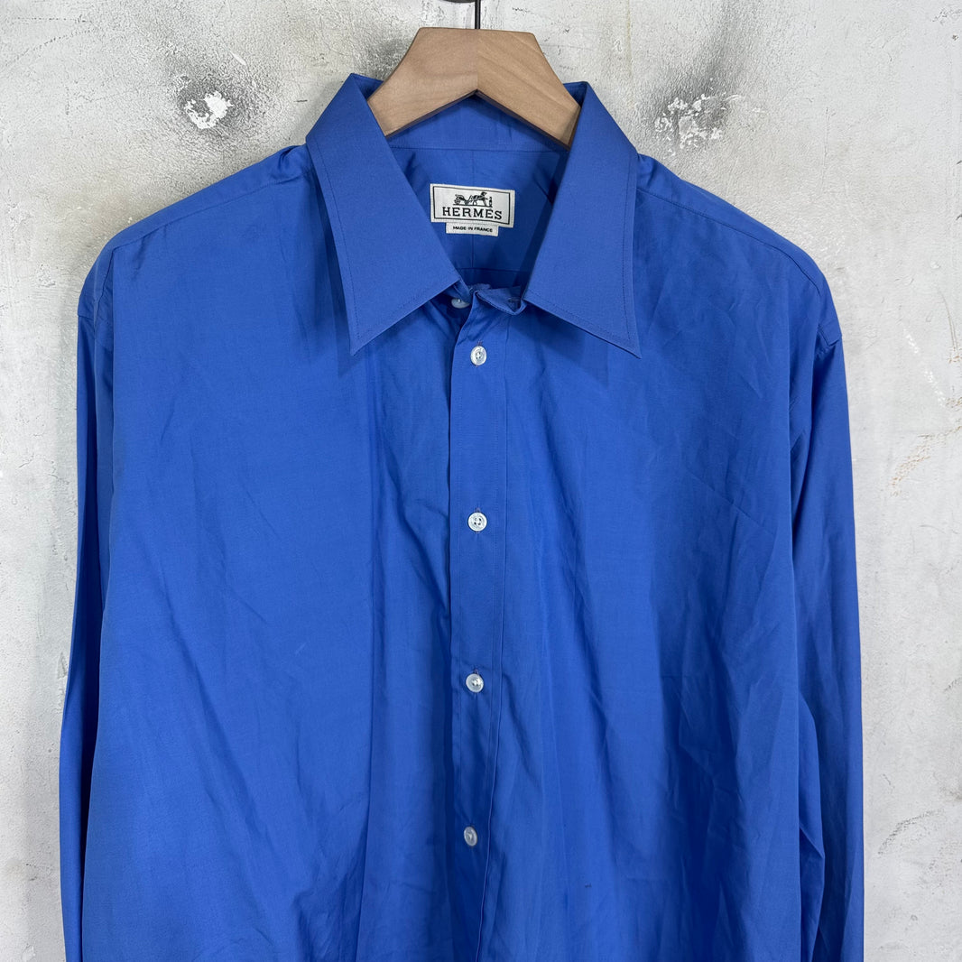 Hermes Blue Buttoned Shirt