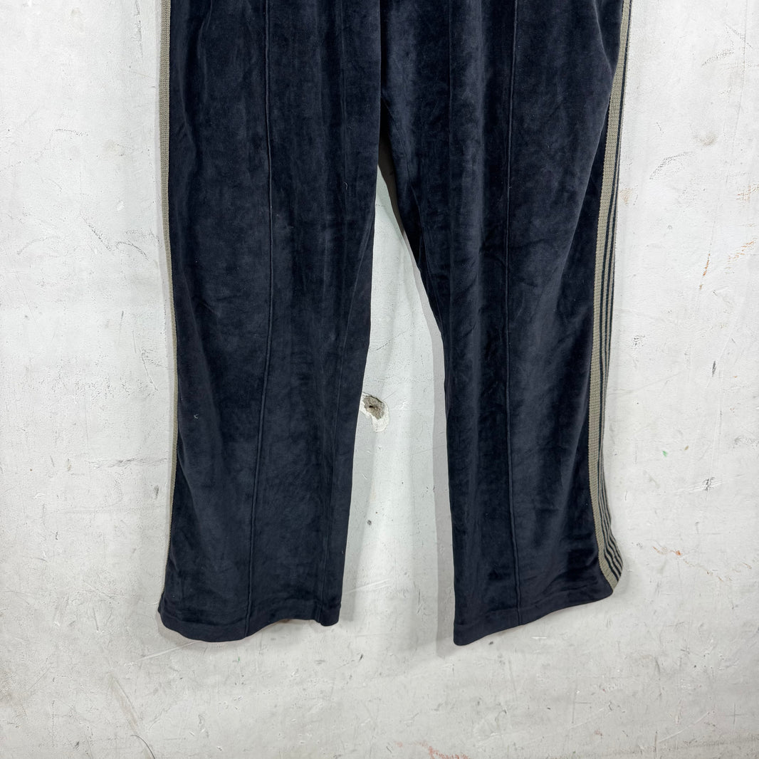 Needles Black Velvet Track Pants