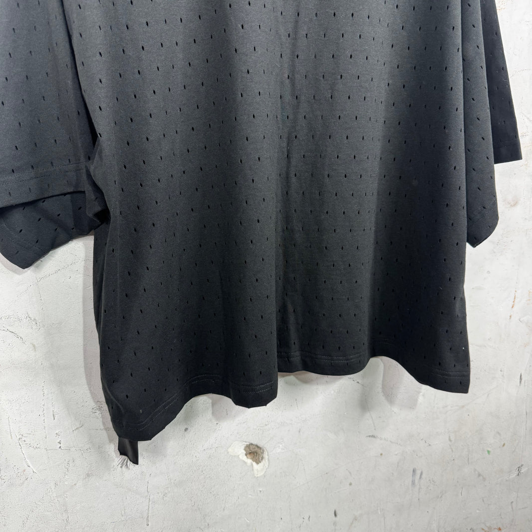 Balenciaga Mesh Hemmed T-Shirt