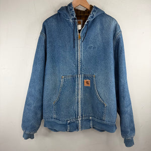 Vintage Carhartt Denim Hooded Jacket