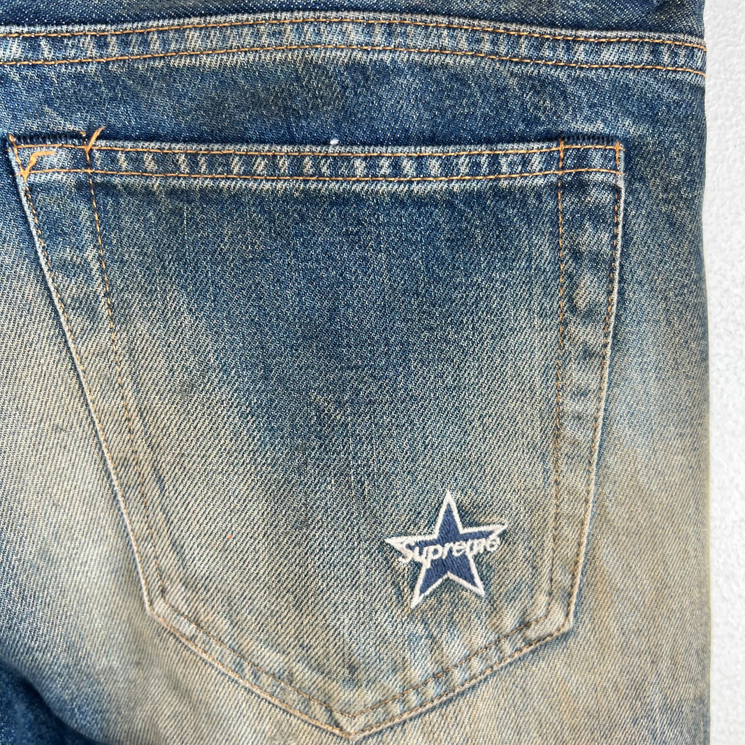 Supreme Mud Wash Selvedge Jeans