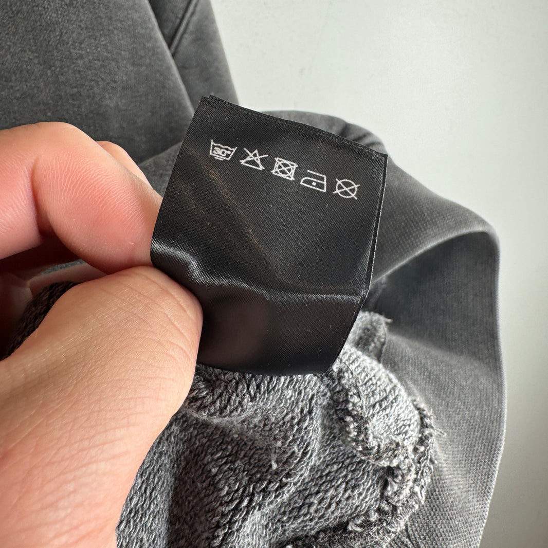 Vetements Stitch Logo Charcoal Hoodie