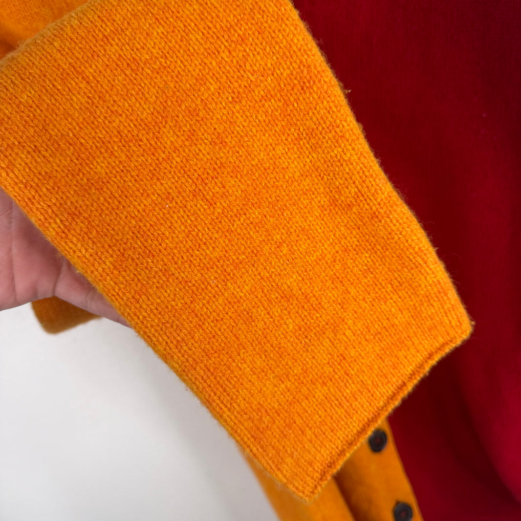 Loewe Split Orange/Red Cardigan
