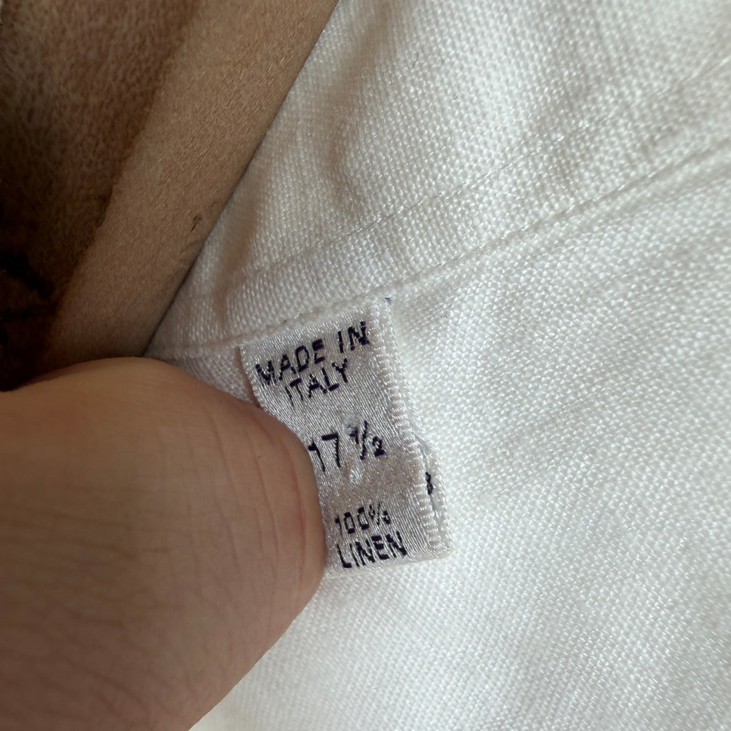 Ralph Lauren Purple Label White Button Up LS Shirt