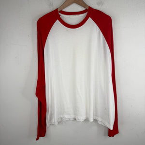 The Row Red/White Raglan Longsleeve T-Shirt