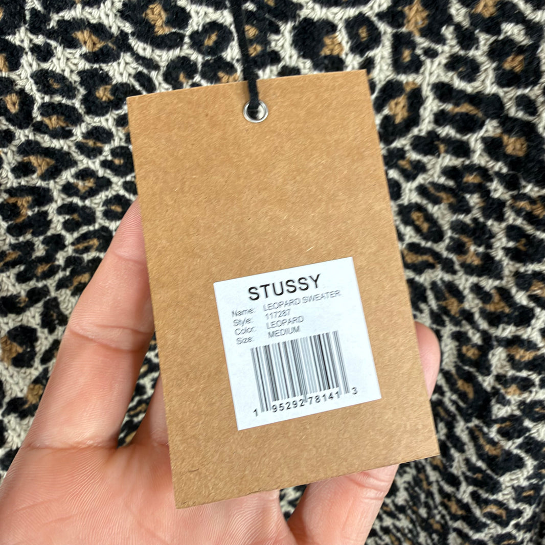 Stussy Leopard Knit Sweater