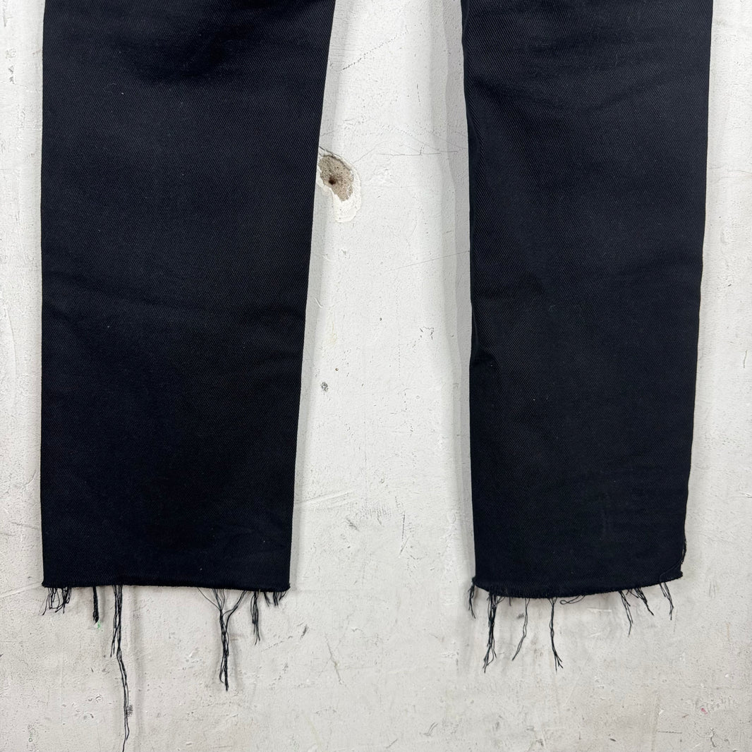 Balenciaga Black Distressed Skinny Jeans