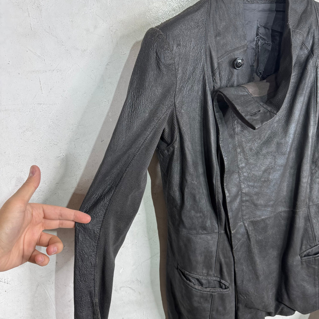 Rick Owens Smoked Older Leather Jacket