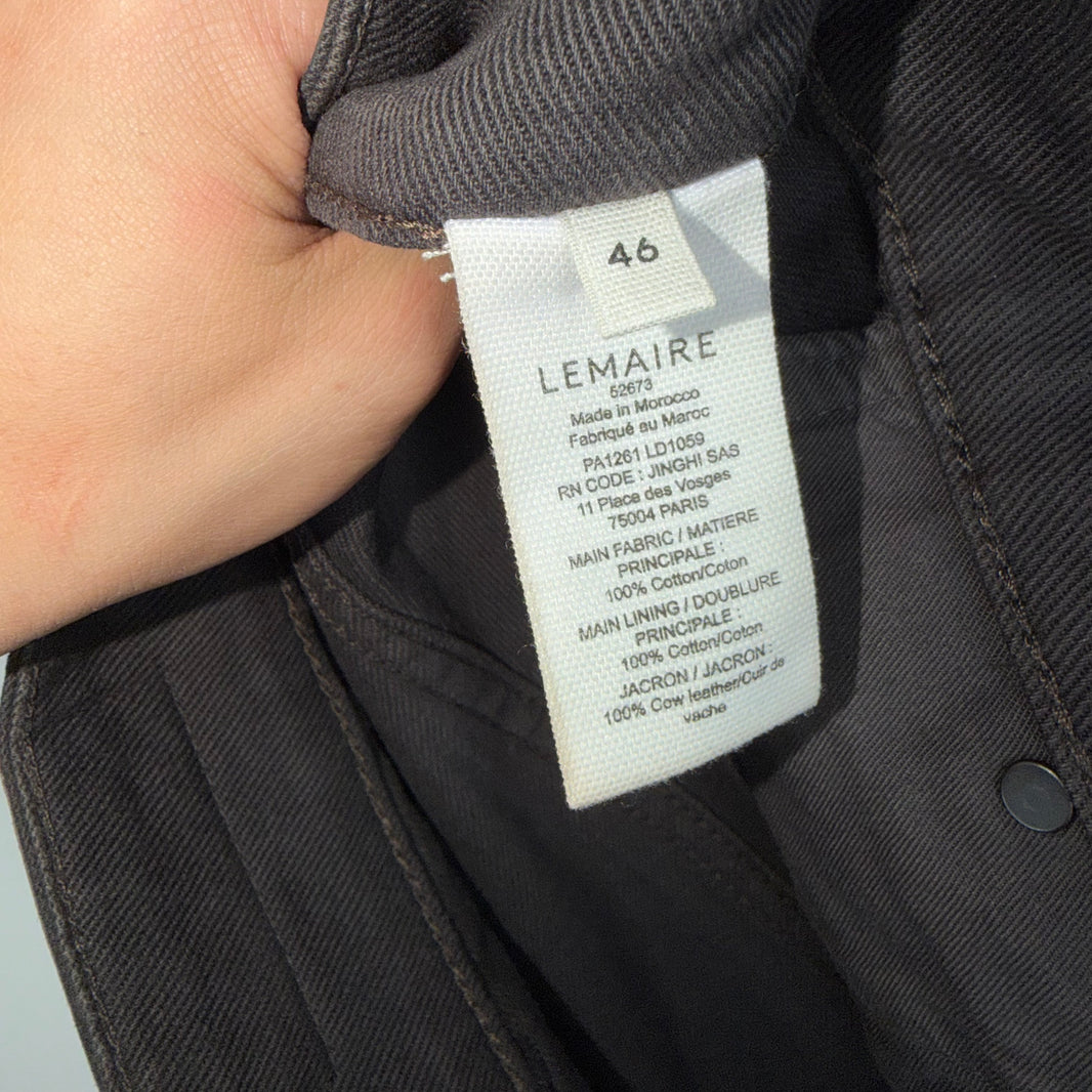 Lemaire Waxed Barrel Pants