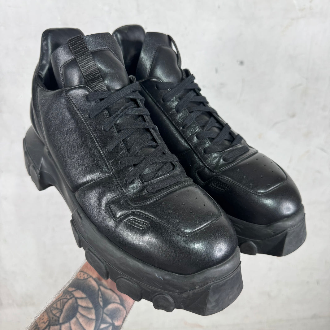 Rick Owens Tonal Black Maximal Tractor Shoes