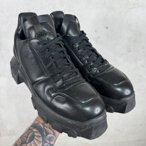 Rick Owens Tonal Black Maximal Tractor Shoes