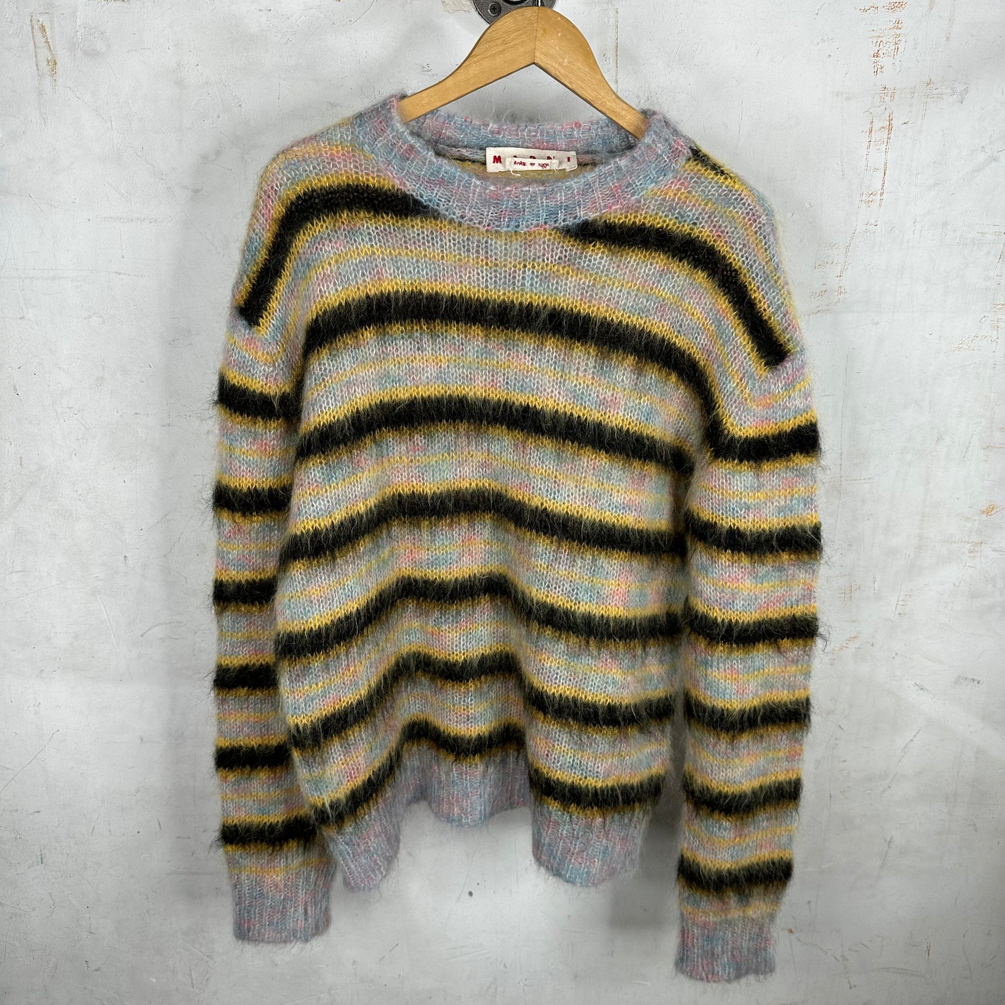 Marni Yellow Fuzzy-Wuzzy Mohair Sweater – www.Lukes.store