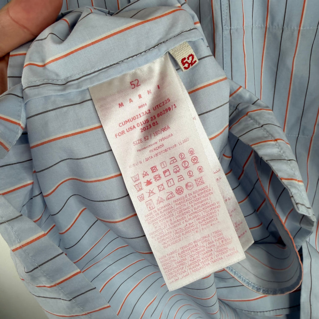 Marni Striped Blue S/S Shirt