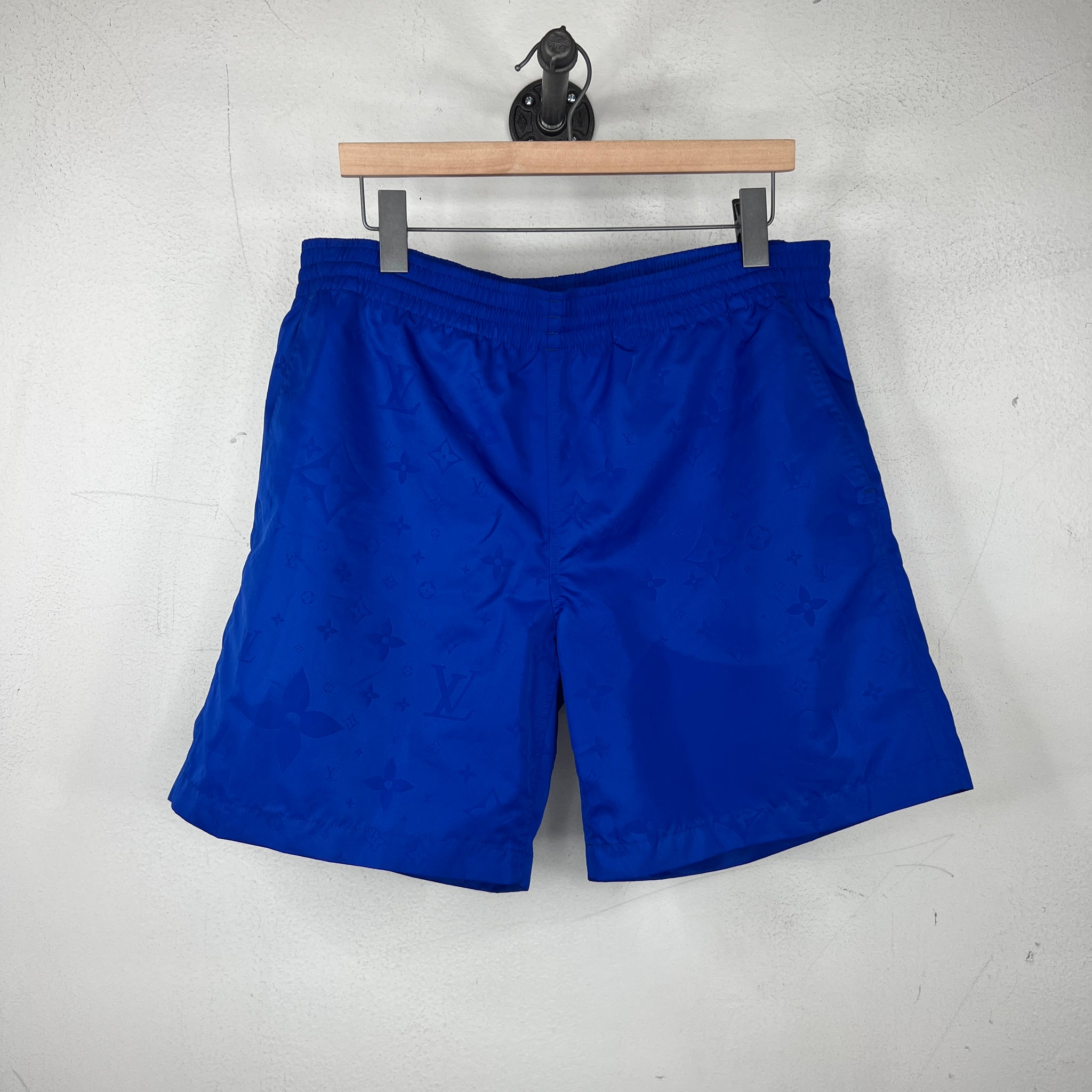 Louis Vuitton Blue Monogram Swim Trunks