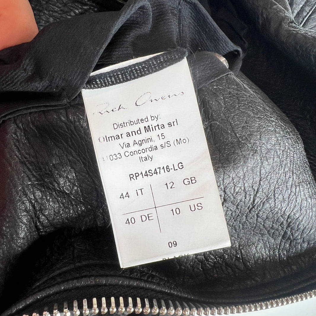 Rick Owens Stooges Lambskin Leather Jacket
