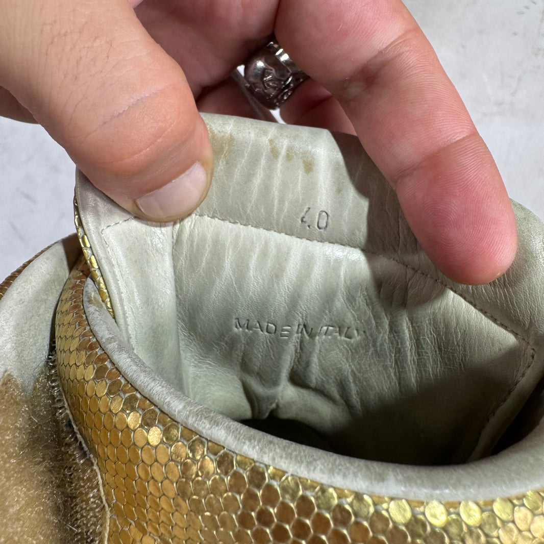 Margiela Gold Patterned Future Highs