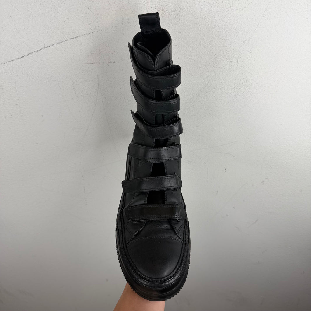 Ann Demeulemeester Multi Strap High-Top Sneakers