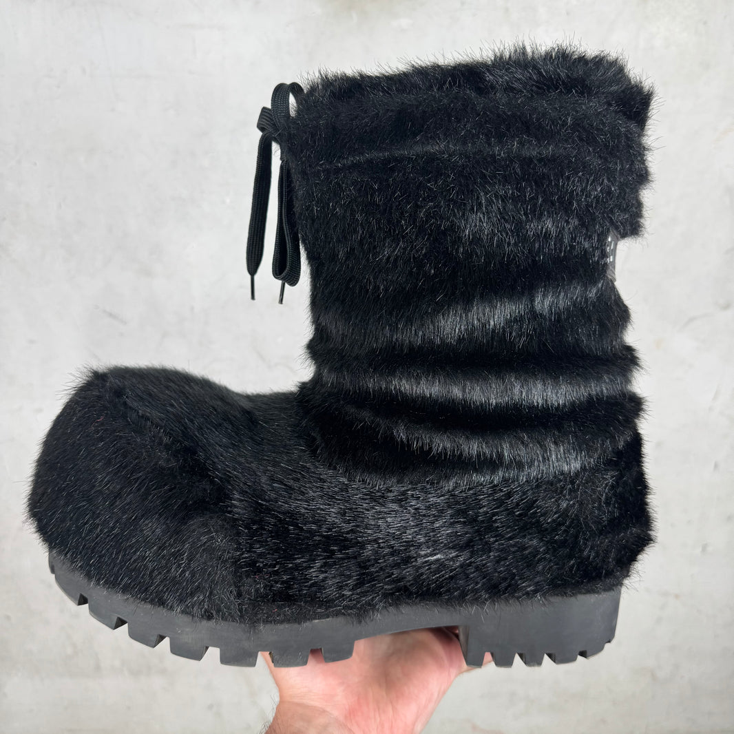 Balenciaga Faux Mink Alaska Boots
