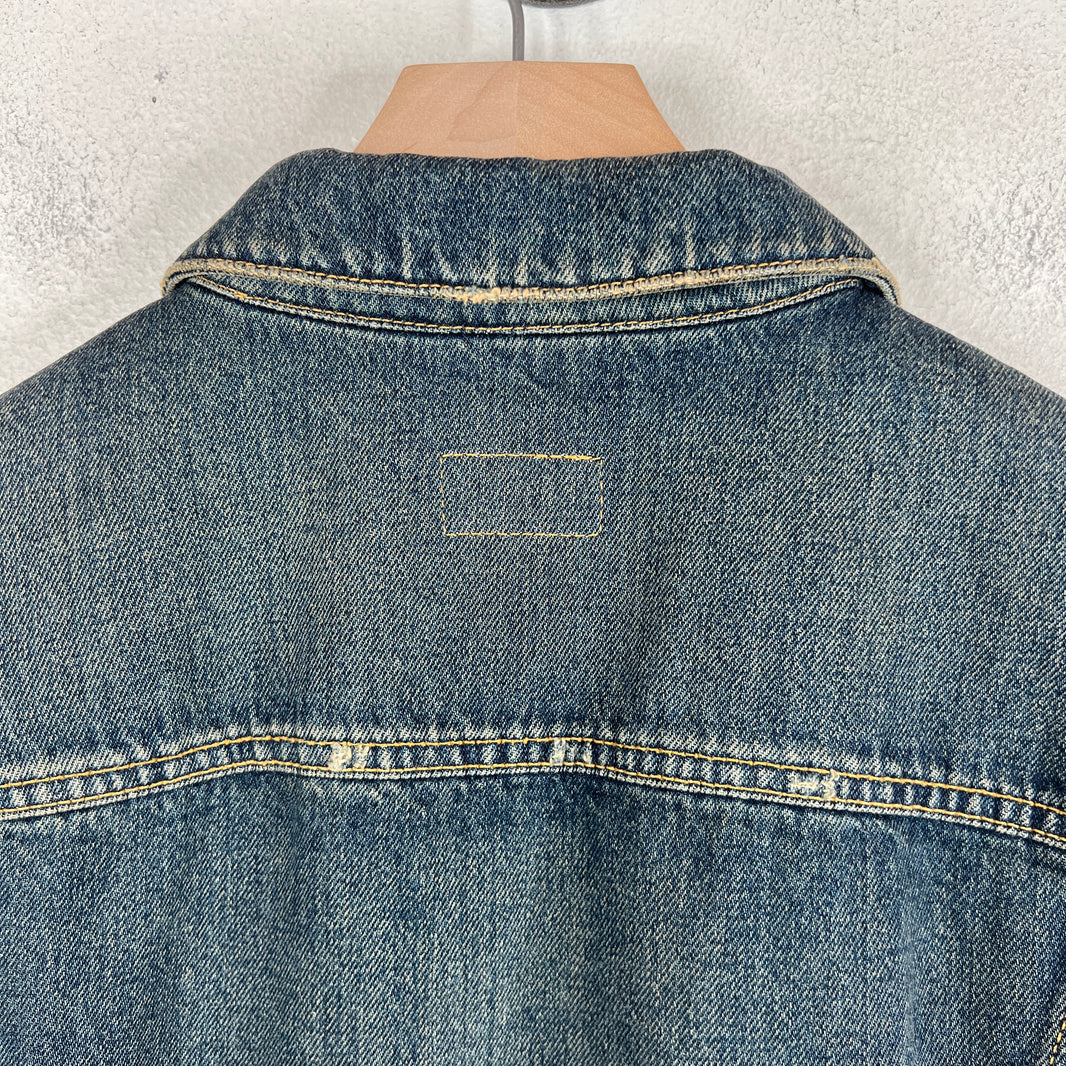 Saint Laurent 2016 Mud Wash Denim Jacket