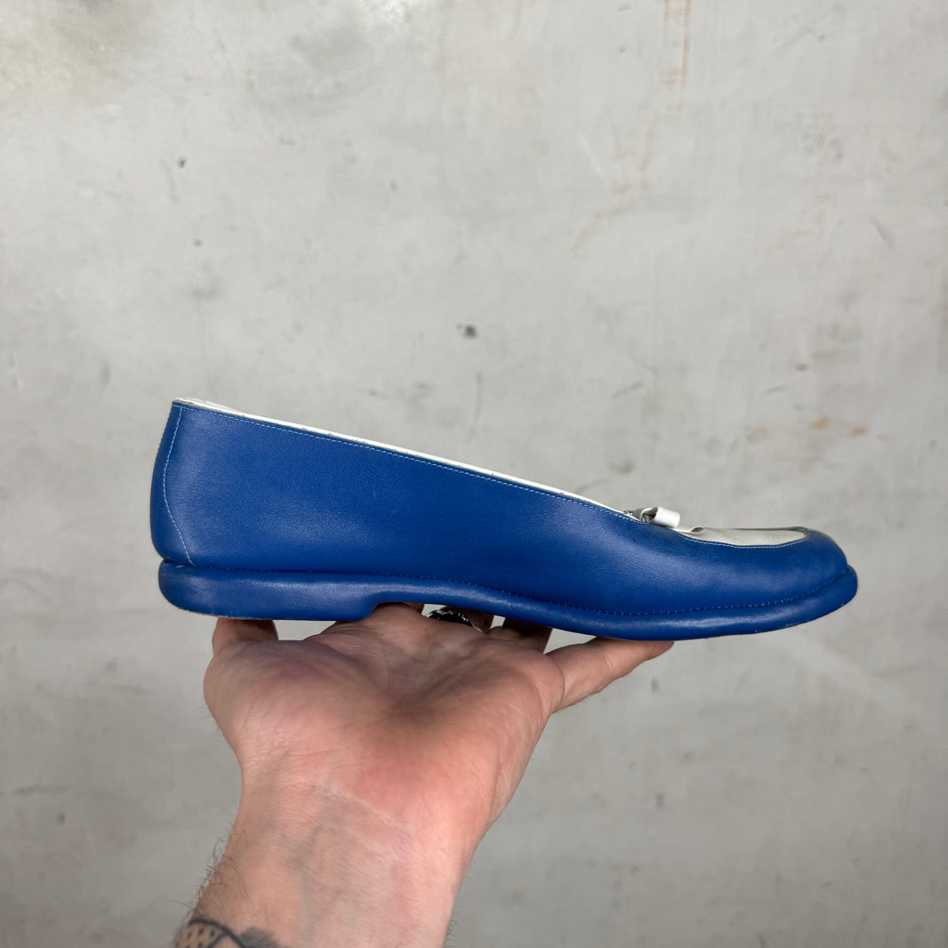 Belgian Shoes Blue/White