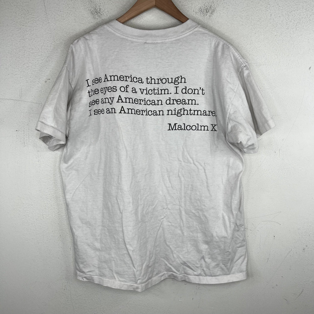 Vintage 40 Acres Malcolm X Flag T-Shirt
