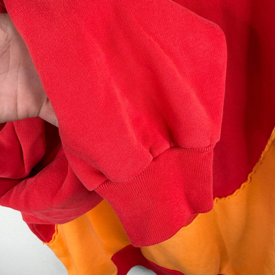 ERL Red/Orange Swirl Pullover Hoodie