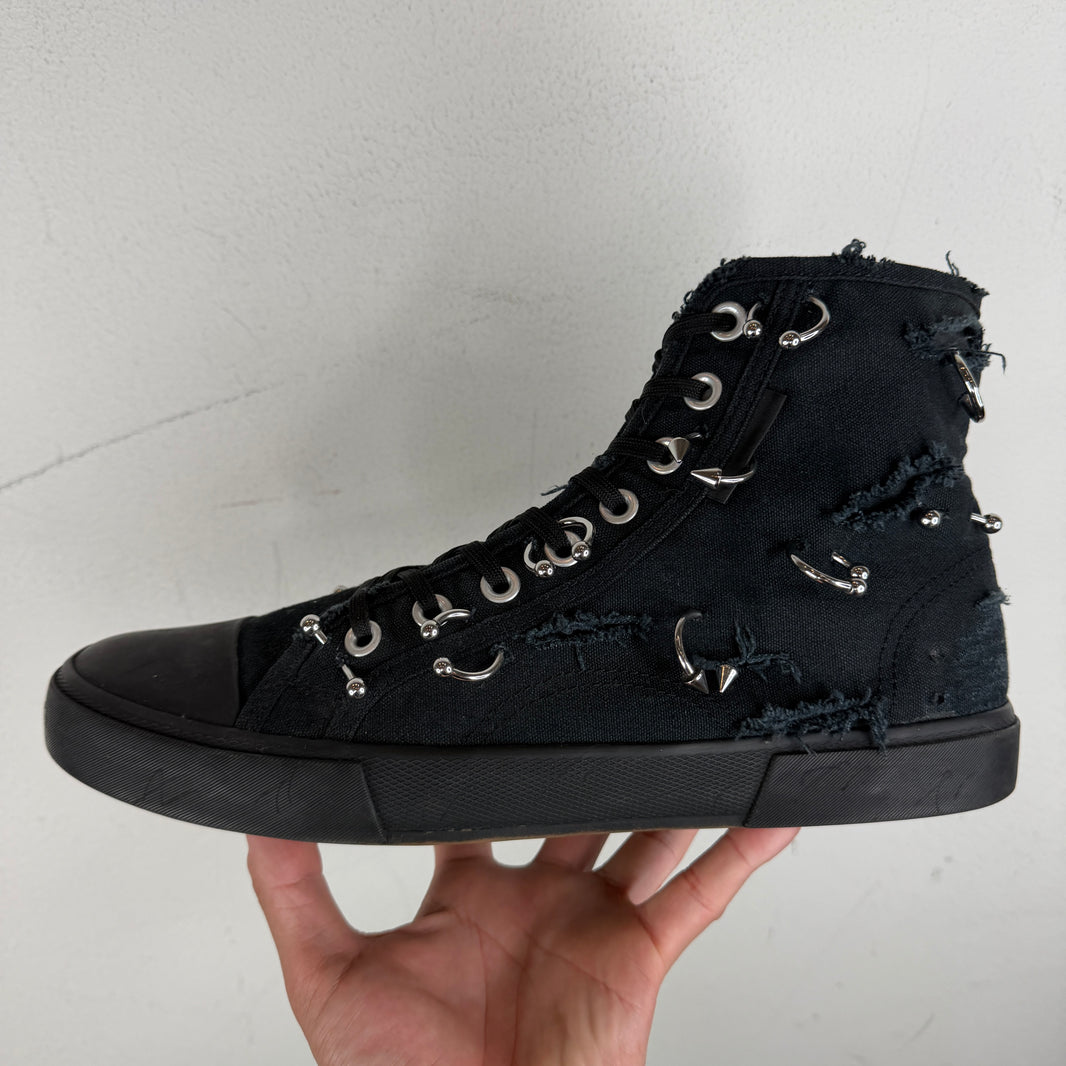Balenciaga Pierced Paris High Top Sneakers